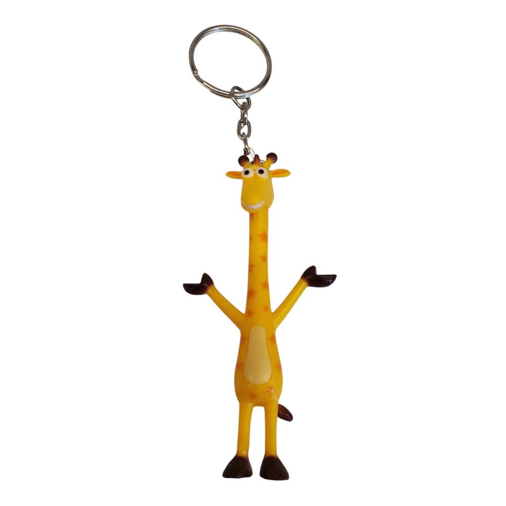 Toys R Us Geoffrey the Giraffe Plastic Keychain Vintage HTF